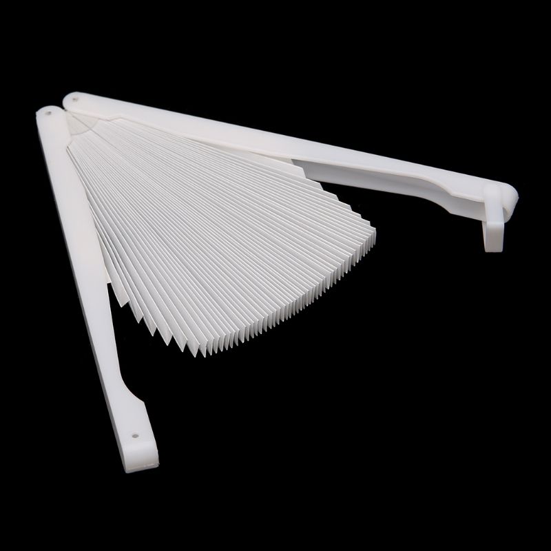 Party Fans Folding Wedding Hand Fan Circle Decor Blank White Handmade Round Gift