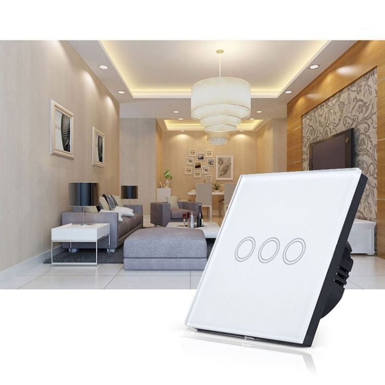 86mm 3 Gang AC 110V-240V Touch Switch