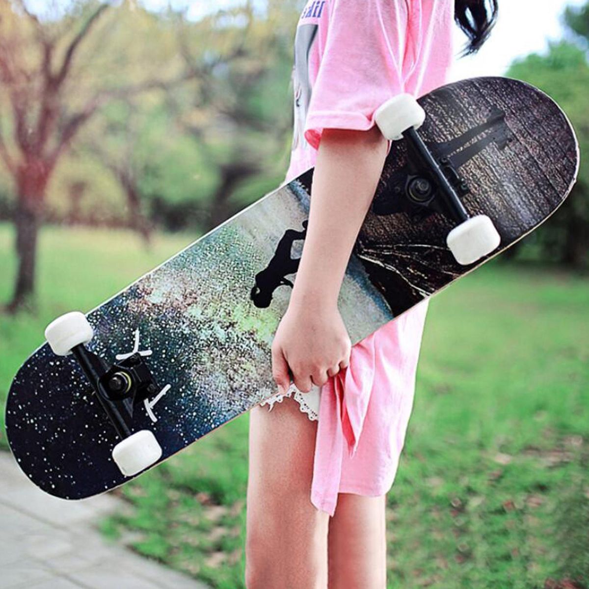 4Pieces Durable PU Skateboard Wheels Skate Board Roller Outer Case
