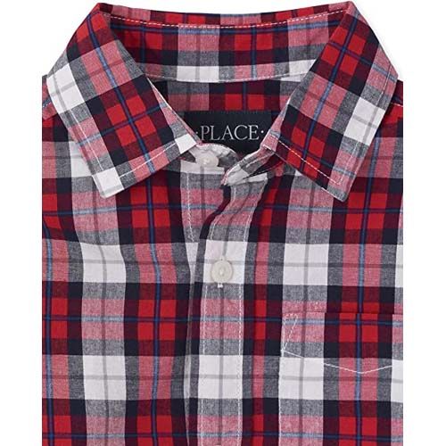 Boys Long Sleeves Plaid Button Down Shirts