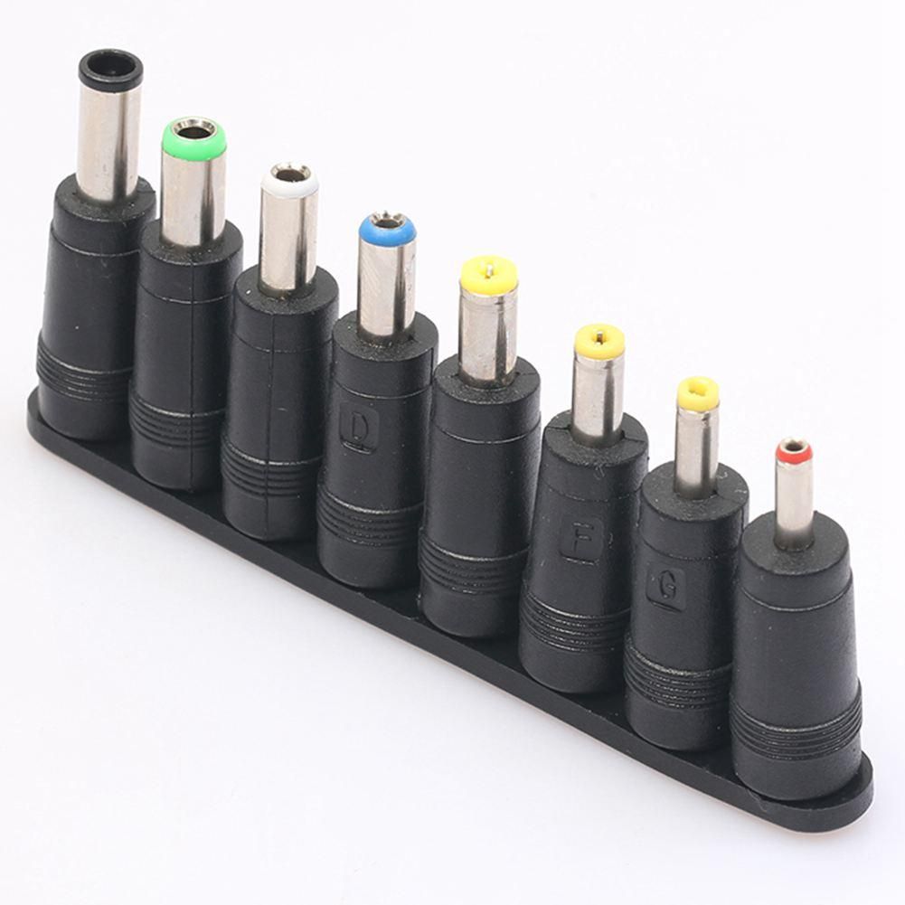Universal 1 set = 8pcs / set 5pin Jack Plugs DC for Laptop AC Power Adapter Tips Connectors for Computer Notebook