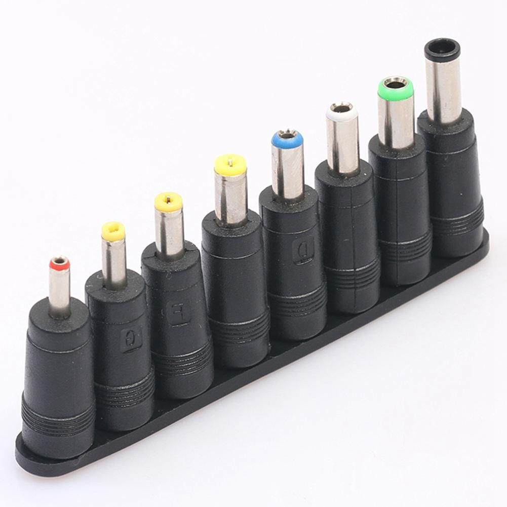 Universal 1 set = 8pcs / set 5pin Jack Plugs DC for Laptop AC Power Adapter Tips Connectors for Computer Notebook