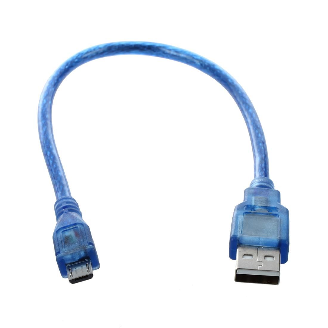 Blue 12.2 Cable High Speed USB A Male to Micro B 5-Pin Male