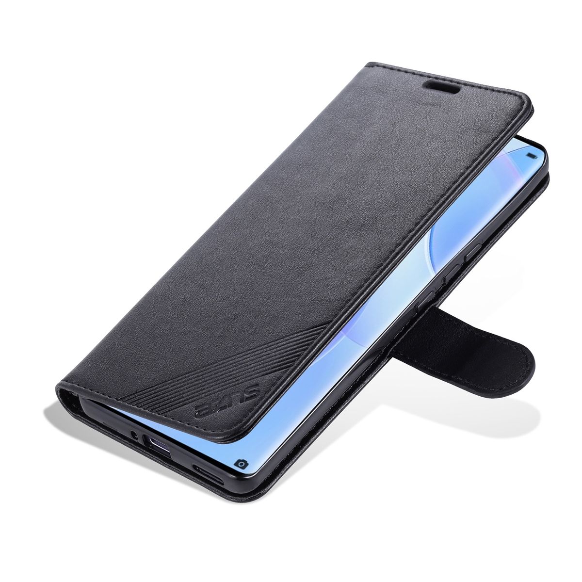 For Huawei Nova 8 5G AZNS Sheepskin Leather Case