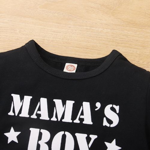 MAMA'S BOY 1-4Y Kid Boys Outfit Set Short Sleeve T-shirt Camou Long Pants