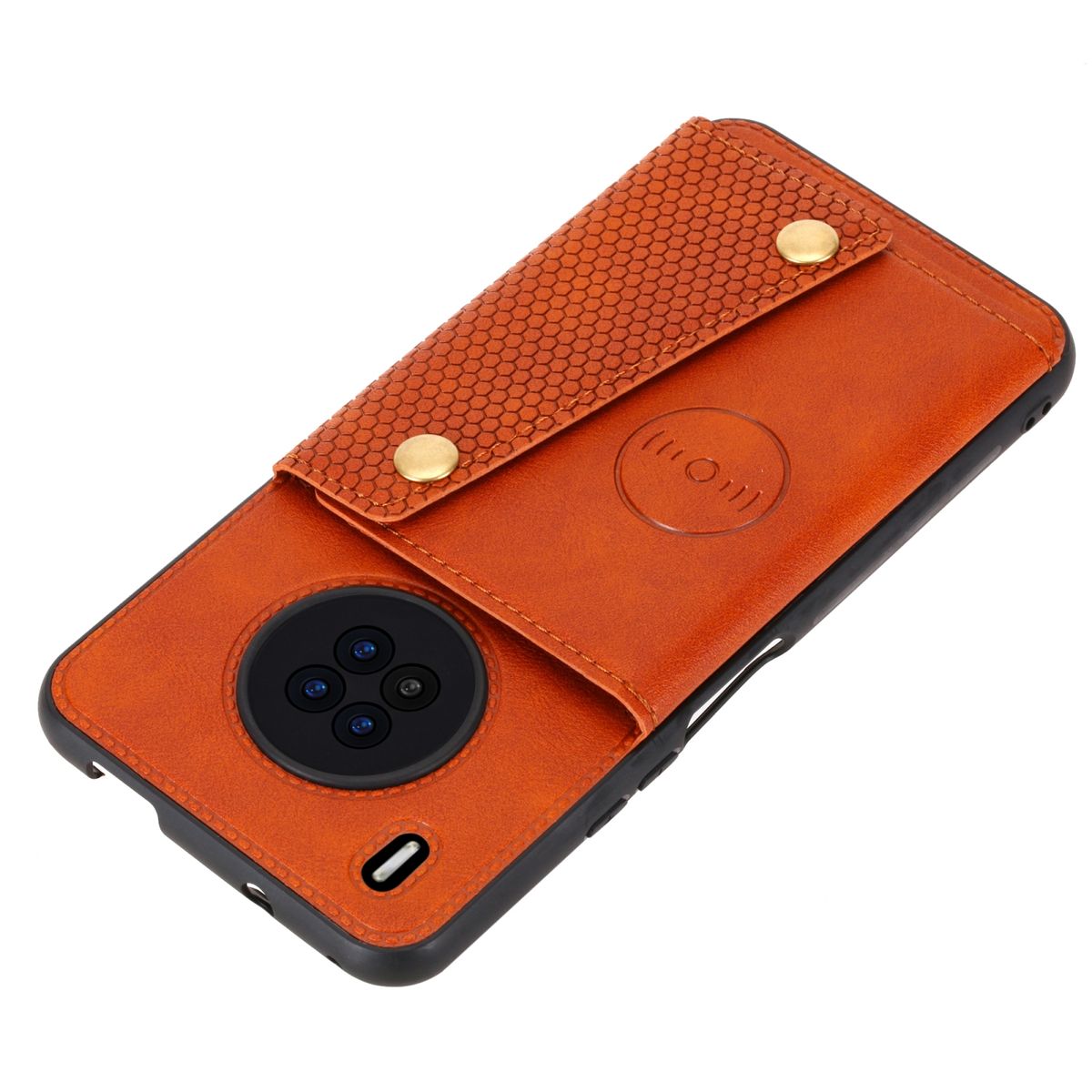 For Huawei Y9a Double Buckle PU + TPU Case