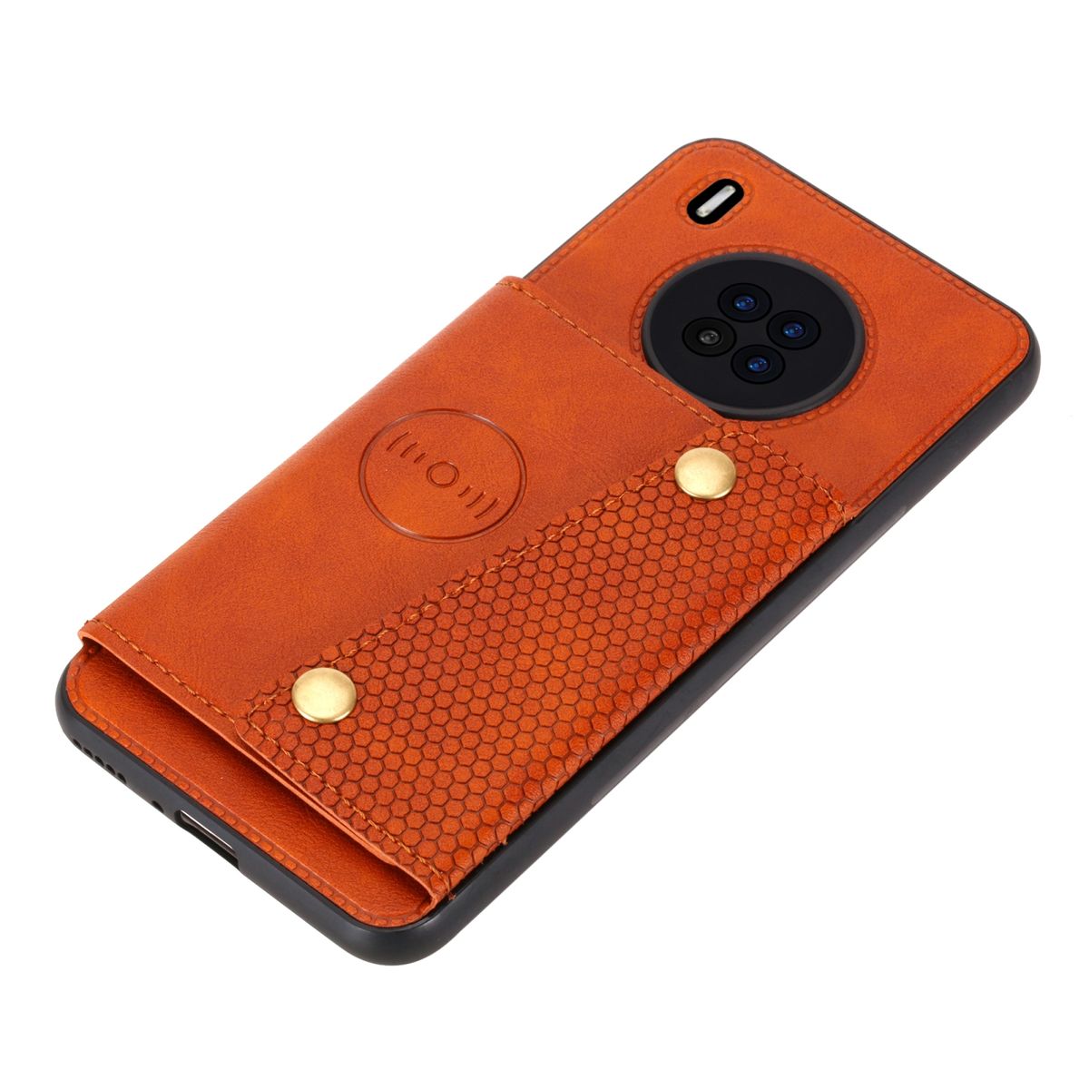 For Huawei Y9a Double Buckle PU + TPU Case