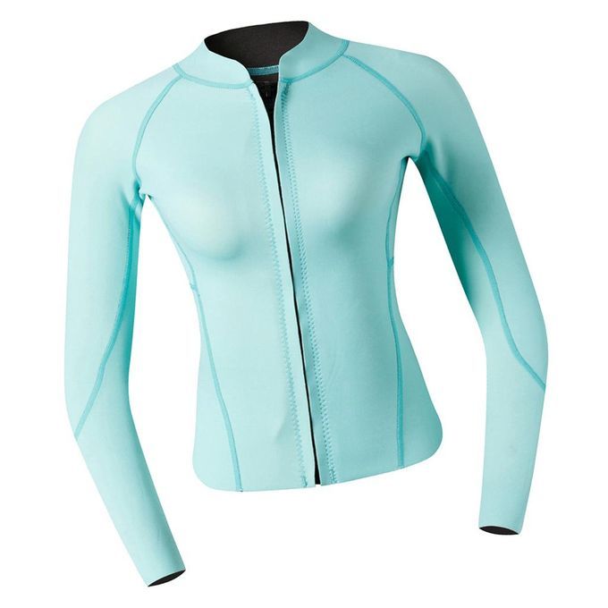 Women Lanagrm  Swim Shirt UPF 50+ Swimsuit 2mm Wetsuit Swim Shirt M