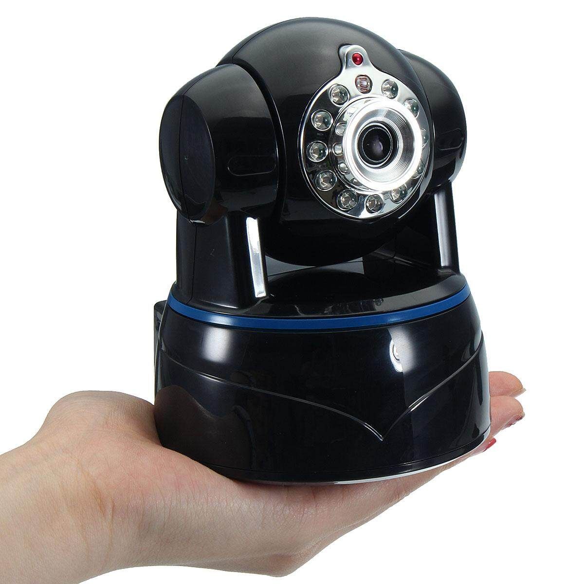 Camera, Uokoo 1080p WiFi Security Camera Built-in Microphone, Pan/Tilt With 2-Way Audio, Night Vision, Baby Video Nanny Cam, Motion Wireless Webcam (Black-1080P)