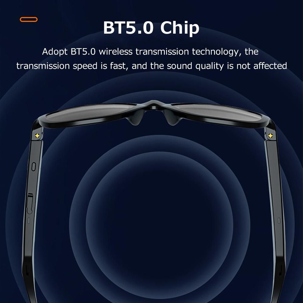 Lenovo Lecoo C8 Smart BT Headset UV Protection Music Glasses BT5.0 Chip Stable Pairing Comfortable Wearing Simple Operation