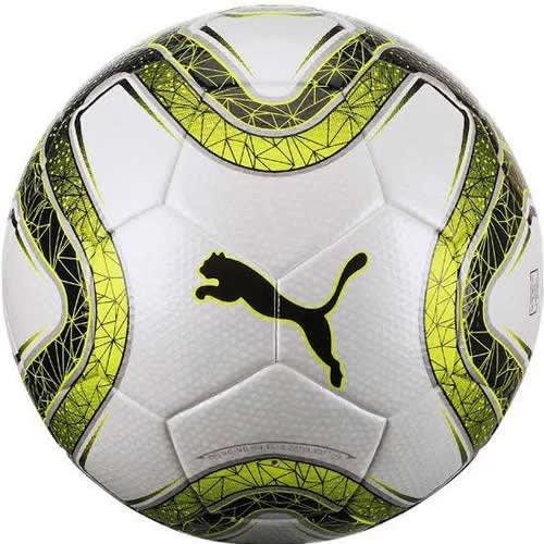Adult Leather Match Ball In White/gold