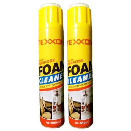 Multi-purpose Foam Cleaner - Upholstery, Carpets, Vinyl - 650ml X 2Pcs