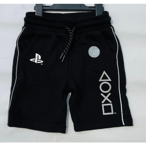 Play Station Drawstring Shorts - Black