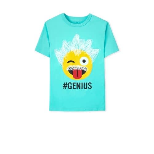 Boys Genius Emoji Graphic Tshirt