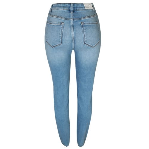 Womens Mom V2104 Medium Blue Jeans