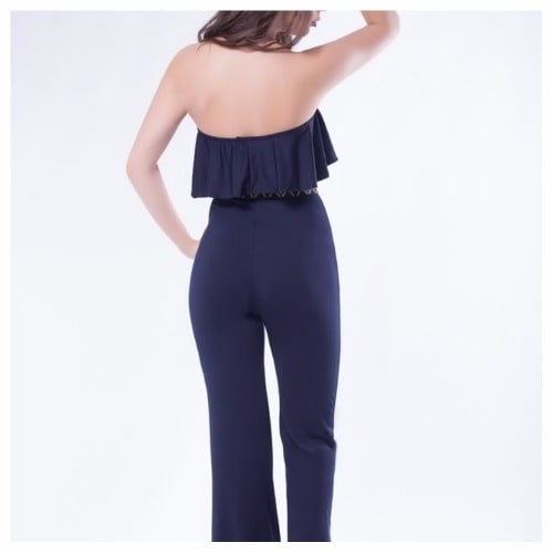 Emfed Belt Detail Jumpsuit - Navy Blue