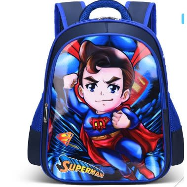 Lightweight Superman Waterproof School Bag For Kids