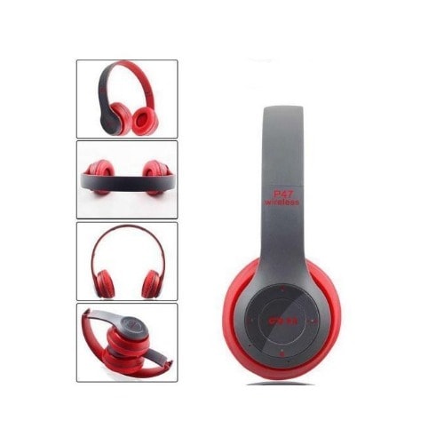 P47 Wireless Bluetooth 5.0 Stereo Overear Foldable Headphones