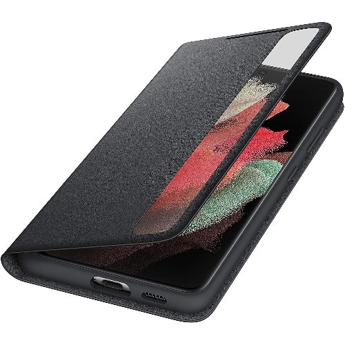 Samsung Galaxy S21 Ultra S-view Flip Case With S-pen Bundle - Black