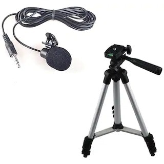 Tripod 3110 Stand Holder + 3.5mm Lapel Mic