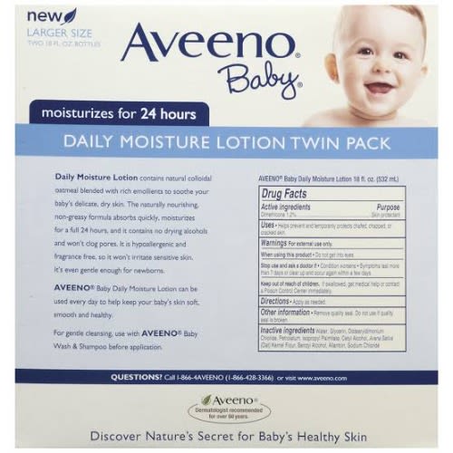 Baby Daily Moisture Lotion With Natural Oat - 18oz - 2pcs