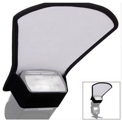 2 In 1 Camera Flash Diffuser & Reflector Softbox - Silver And White