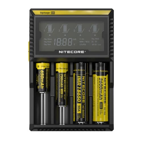 D4 Digicharger LCD Intelligent Li-ion Ni-MH / Ni-Cd AA AAA Battery Charger