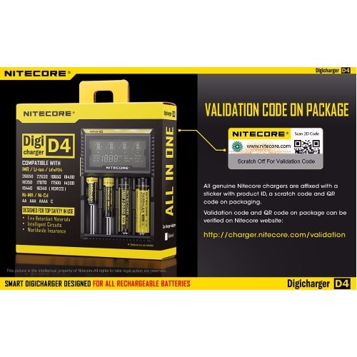 D4 Digicharger LCD Intelligent Li-ion Ni-MH / Ni-Cd AA AAA Battery Charger