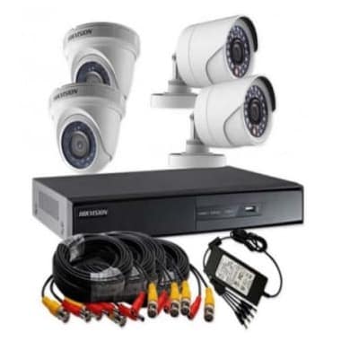 Combo Turbo HD 1 Megapixel 720p 4 Channel CCTV Camera Kit