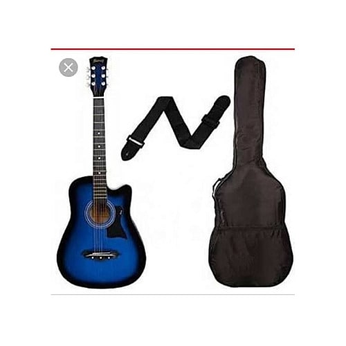 Acoustic Guitar - Blue With Strap And Bag
