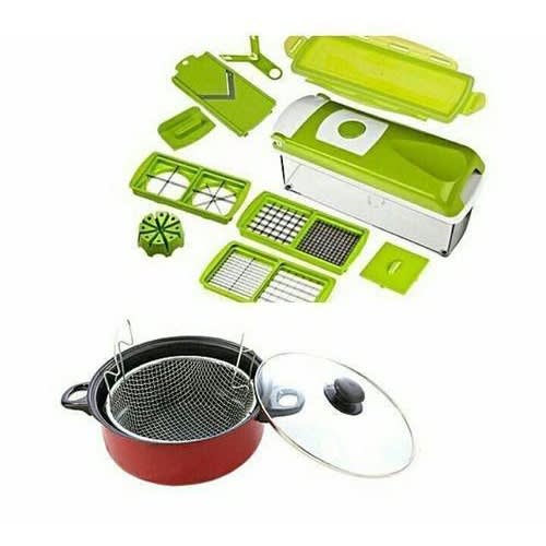 Manual Deep Fryer And Nicer Dicer