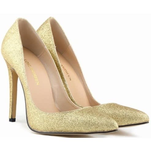 Bridal High Heeled Shallow Mouth Shoe