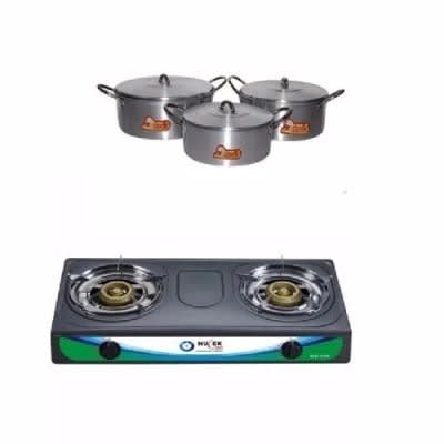 Picasso Pot Set & Table Top Gas Cooker Kitchen Bundle