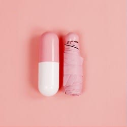 Ultra Mini Umbrella - Compact Pill - Anti-uv - Pink