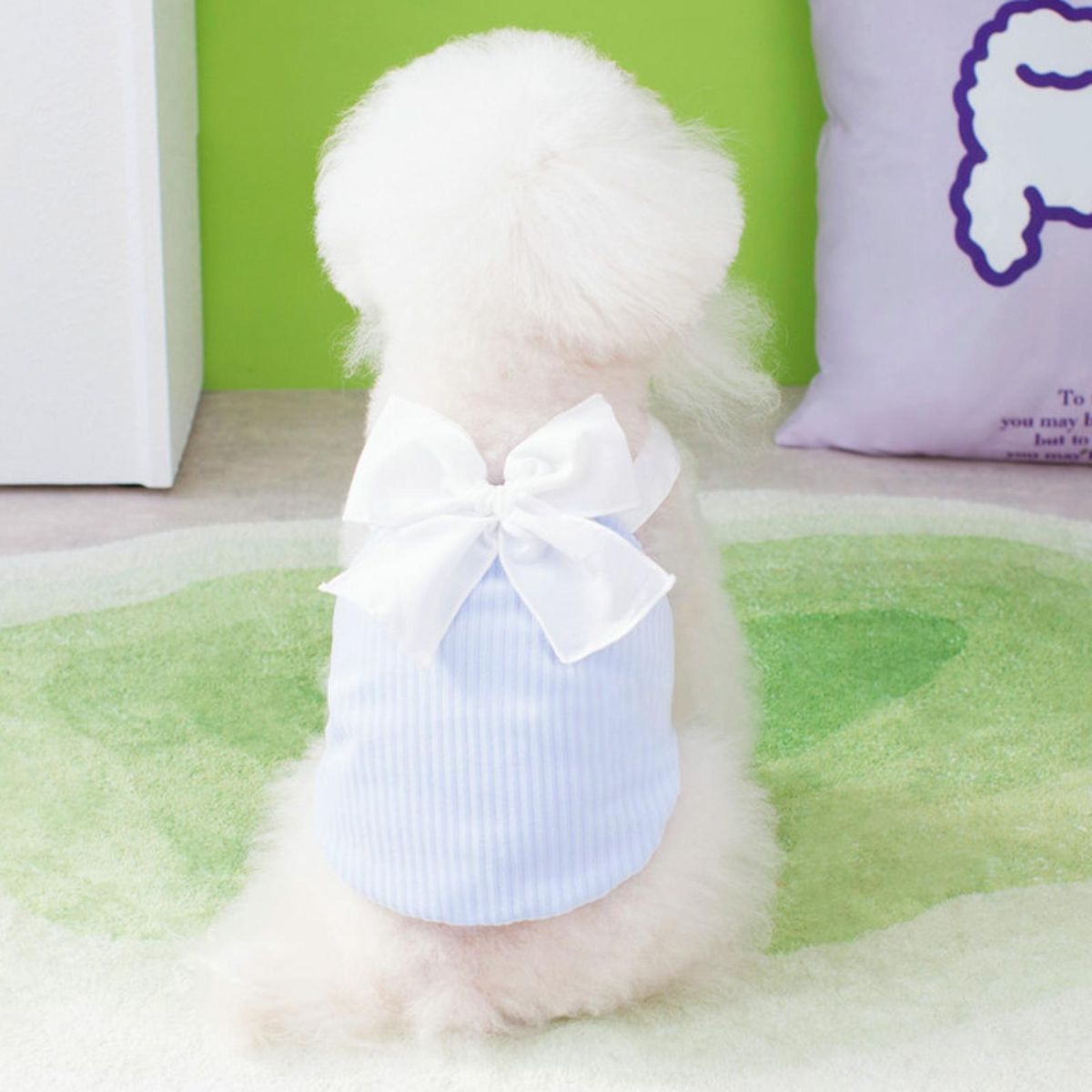 Pet Skirt Cute Bow-knot Dog Skirt Blue