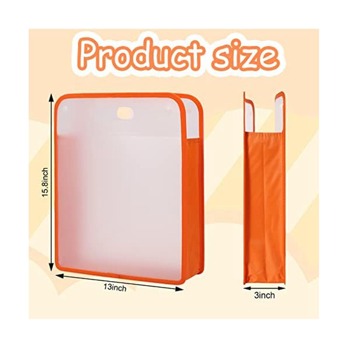 4Pcs 15.8 x 13 x 3 Inches Scrapbook Paper Storage Organizer Box, Expandable Paper Folio12 x 12 Sheets,for Cardstock