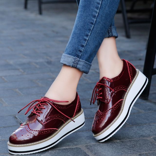 Charol Platform Shoes For Women