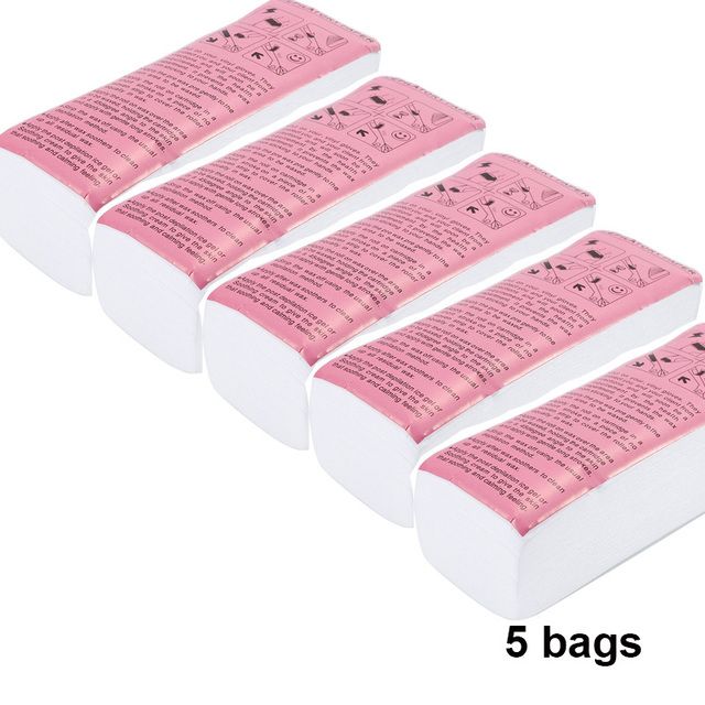 5*100pcs Wax Strip Paper Nonwoven Removal Body Epilator