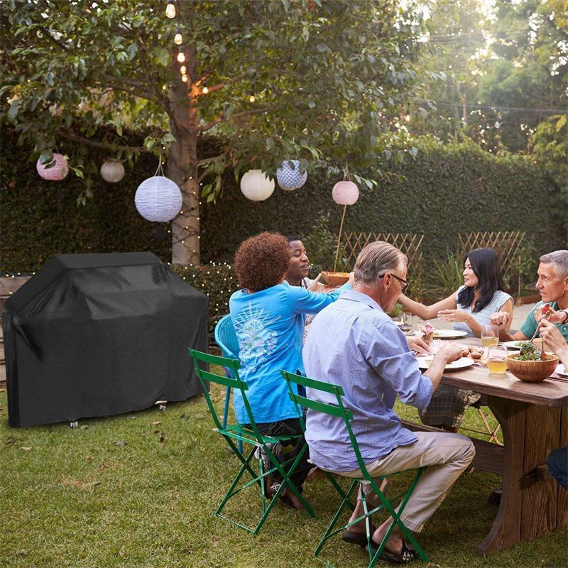 6 Size BBQ Grill Barbeque Cover Anti-Dust Waterproof Heavy Duty Barbeque Grill BBQ Cover Outdoor Rain Protective Barbecue Cover
