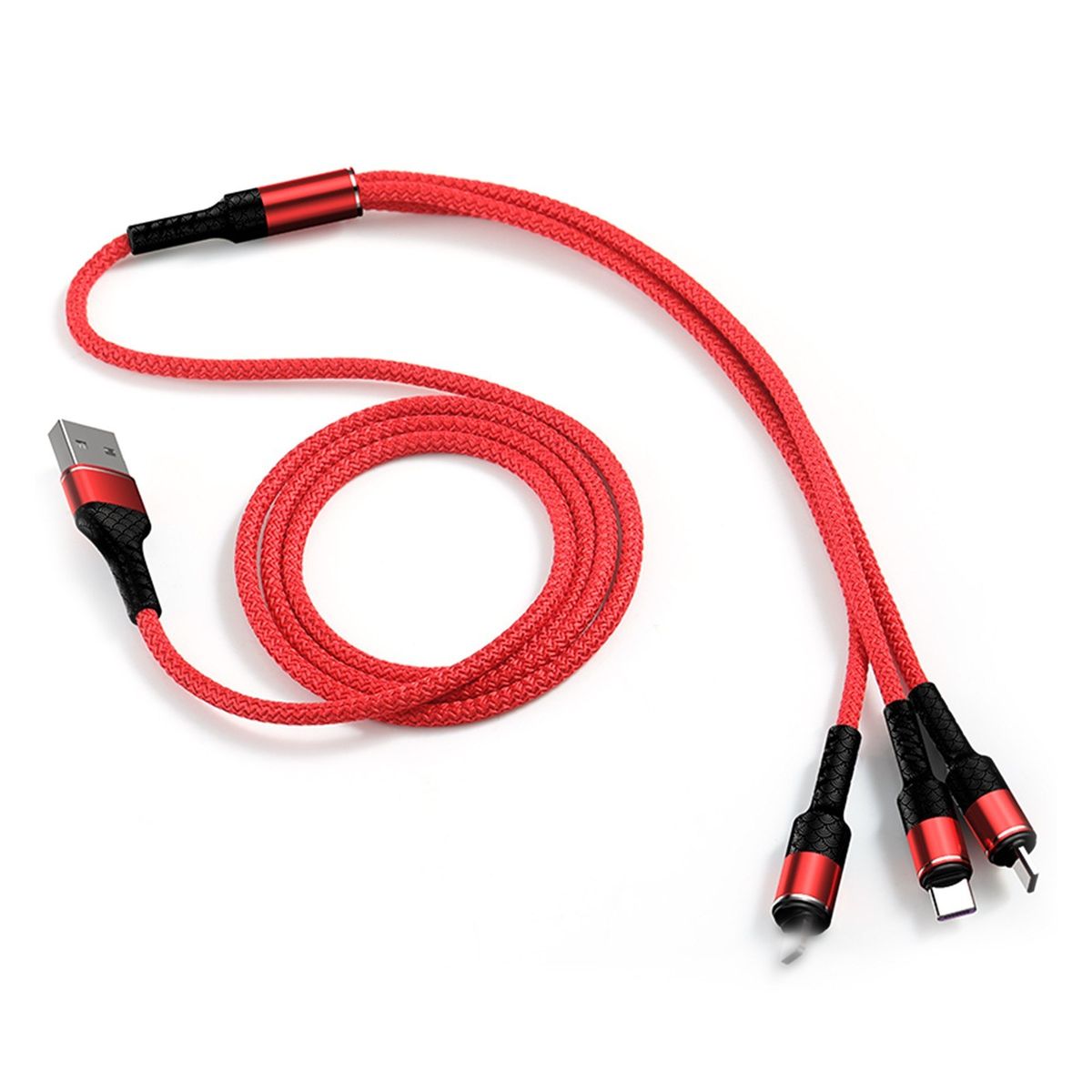 3-IN-1 USB Charging Cable Multi Charger Line Type C Micro