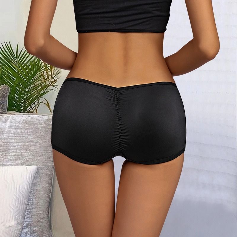 (apricot)Women Body Shaper Padded  Lifter Panty  Hip Enhancer Fake Hip Shapwear Briefs Push Up Panties Plus Size Booty Shorts DOU