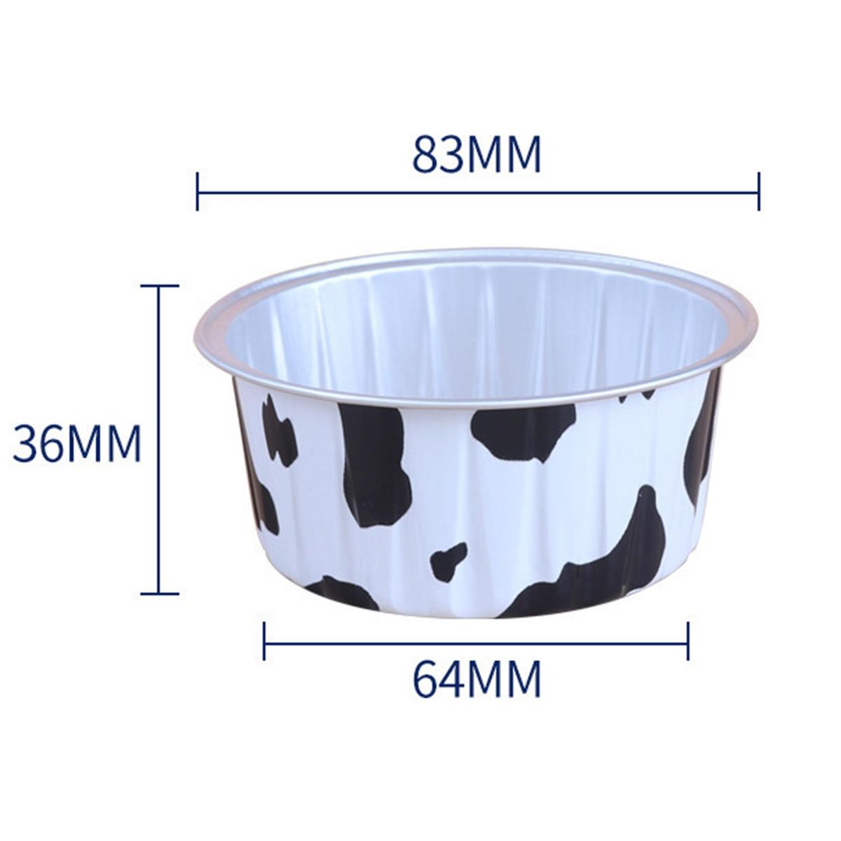 Parties Baking Cups Premium Aluminum Foil Cake Cups 60 Pcs for Wedding Mix Color