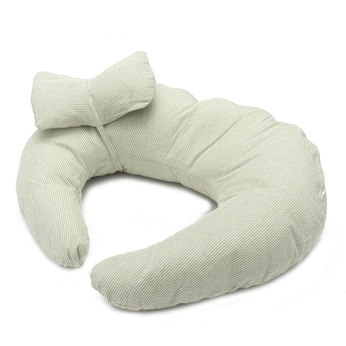 Newborn Baby Feeding Pillow U Maternity Pregnancy Nursing Cushion Beige Stripe