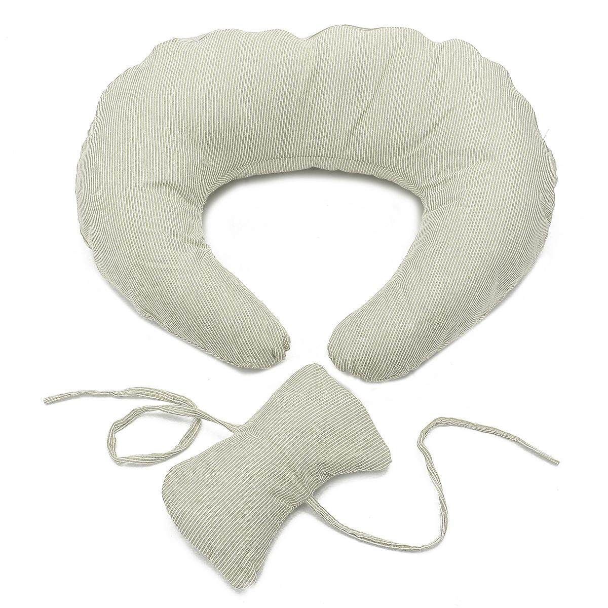 Newborn Baby Feeding Pillow U Maternity Pregnancy Nursing Cushion Beige Stripe