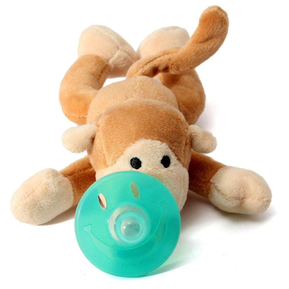 Healthful Silicone Pacifier Cuddly Plush Animal Baby Care With Nipples Craft Gift Infant Kids Children Boy Girl Favorite Monkey Little Monkey