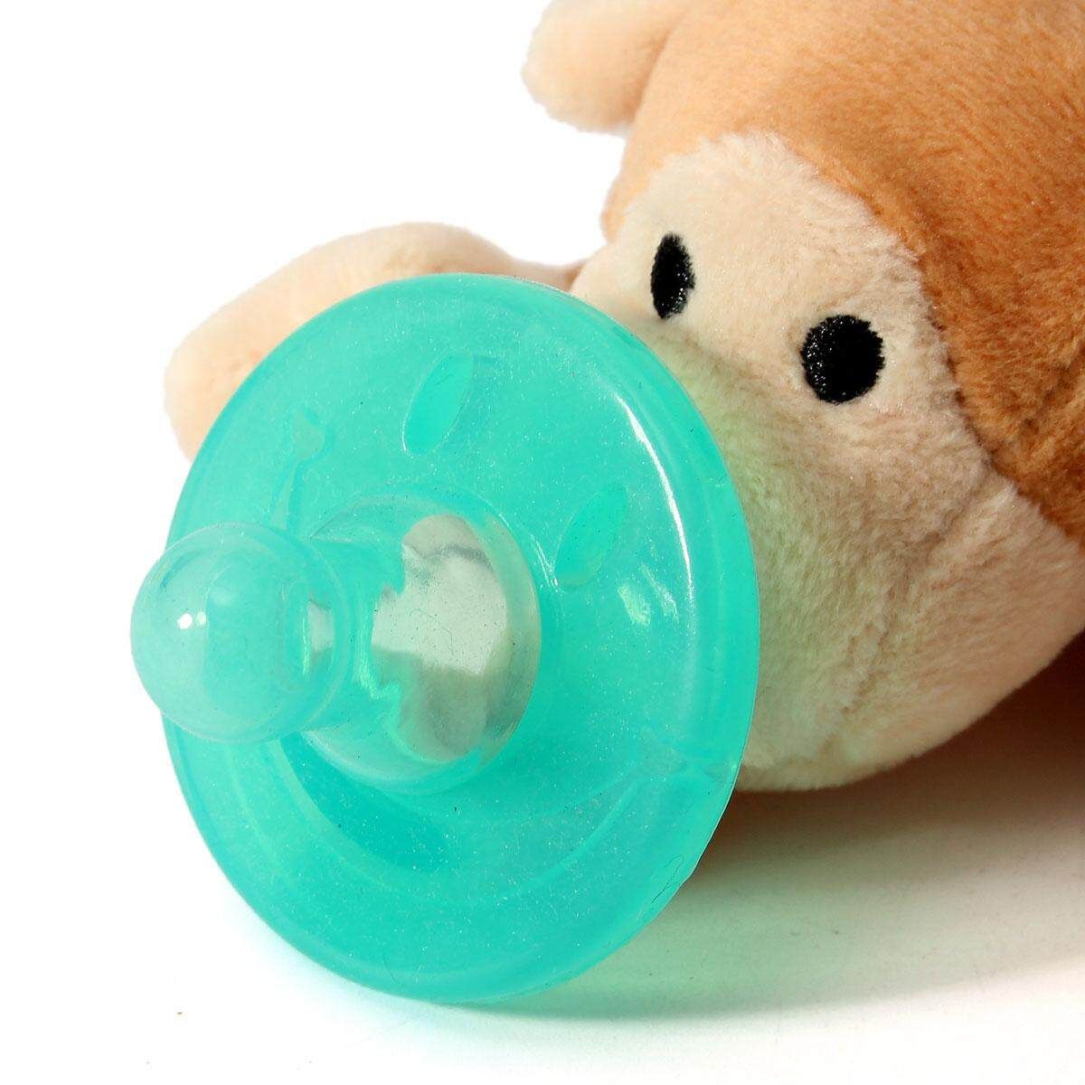 Healthful Silicone Pacifier Cuddly Plush Animal Baby Care With Nipples Craft Gift Infant Kids Children Boy Girl Favorite Monkey Little Monkey
