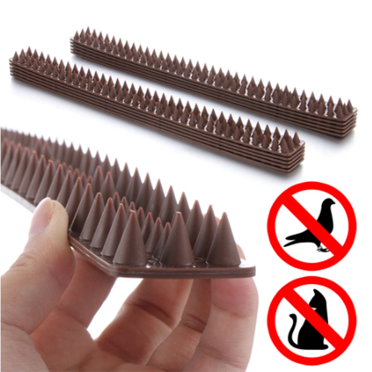 10Pcs Cat Bird Repellent Spikes Fence Wall Anti Climb Spike