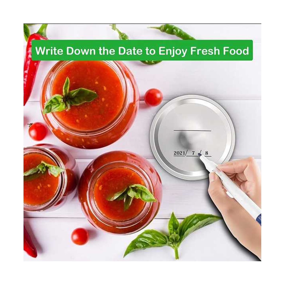 140Pcs Canning Lids Regular Mouth for Ball/Kerr Jars,
