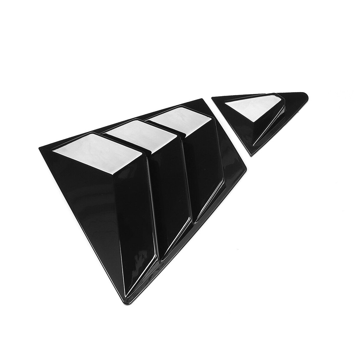 For Toyota Corolla 2020 Gloss Black Rear Side Vent Window Scoop Louvers Cover