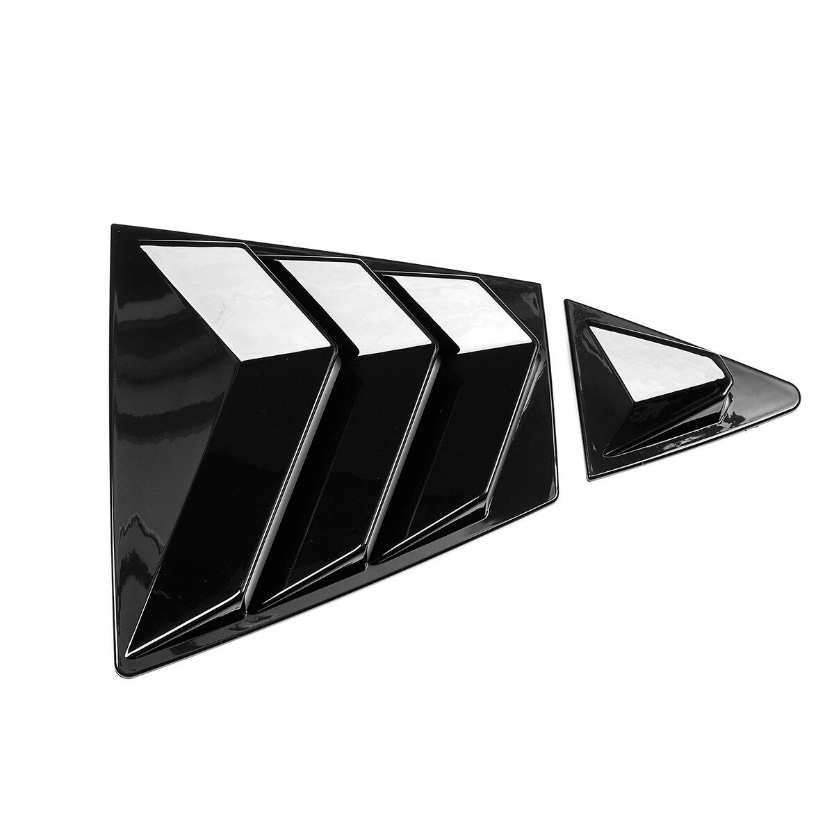 For Toyota Corolla 2020 Gloss Black Rear Side Vent Window Scoop Louvers Cover